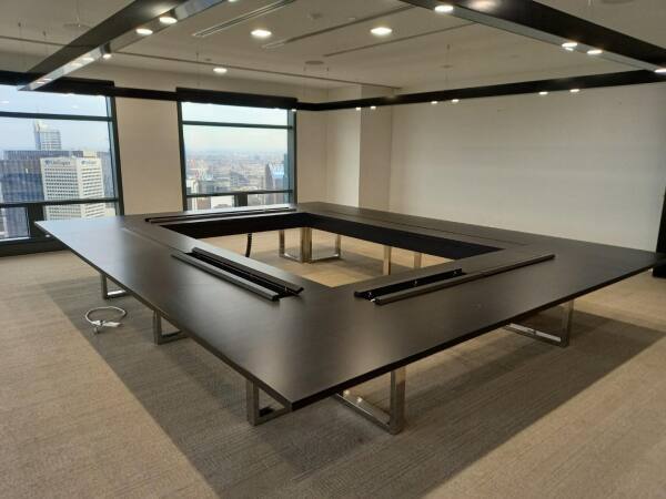 Brown Boardroom Table