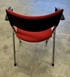 Red Foldup Visitors Chairs/arms