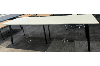 White Conference High Table 3600mm