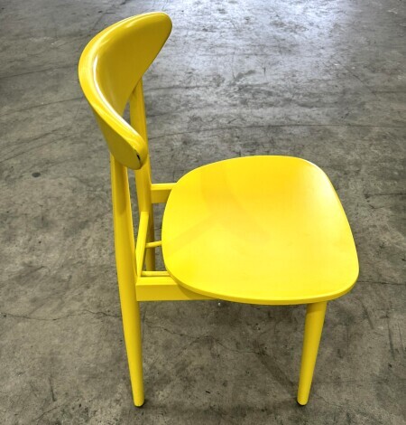 Yellow Wooded Chair