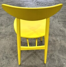Yellow Wooded Chair
