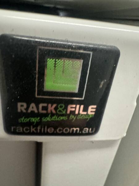 Rack&File White Tambour/Planter Box