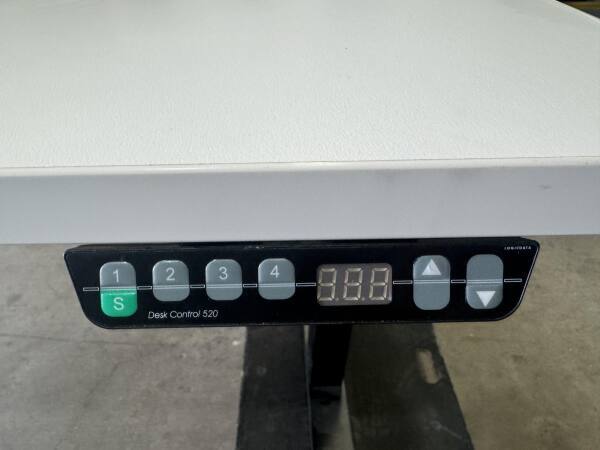 White Electric Height adjust desk 2000mm