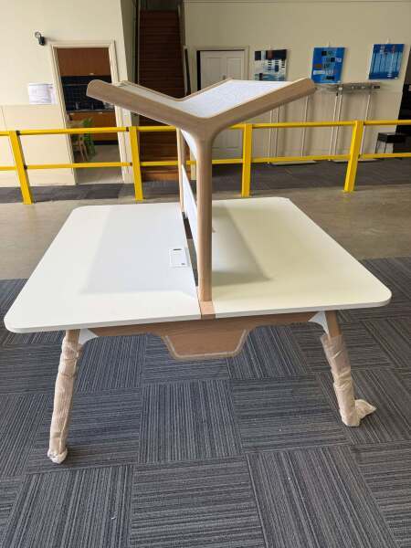 Oki Doki 2 Person Workstation 1600mm (new)